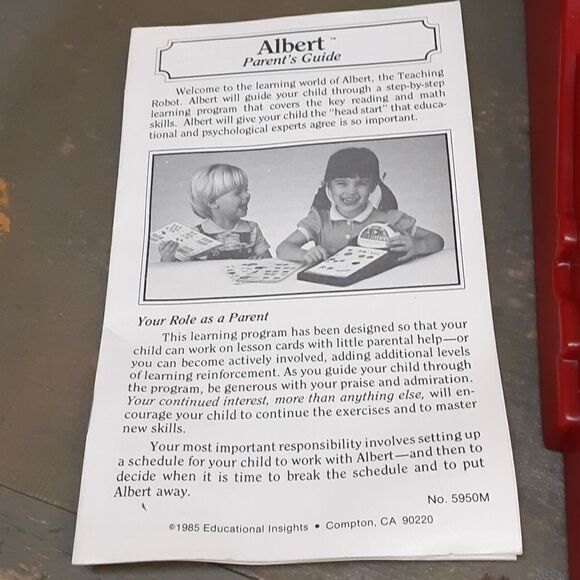 Albert The Teaching Robot Reading Math Educational Insights 5950 Ages 3-6 VTG - Picture 4 of 11